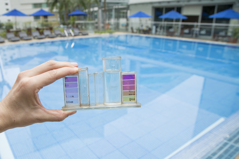 kit de test eau d'une piscine
